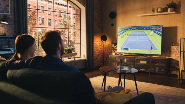 250+ Watching Tennis At Home Stock Photos, Pictures & Royalty-Free ...